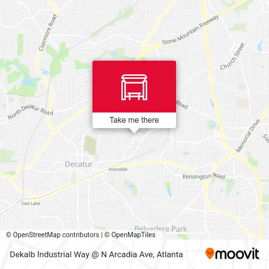 Dekalb Industrial Way @ N Arcadia Ave map