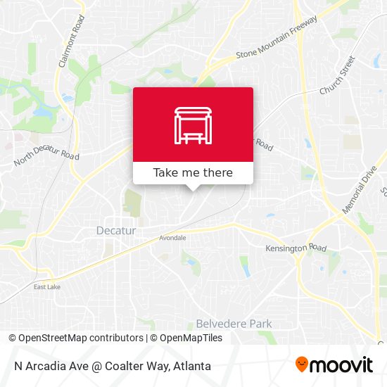 N Arcadia Ave @ Coalter Way map