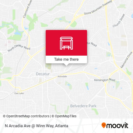 Mapa de N Arcadia Ave @ Winn Way