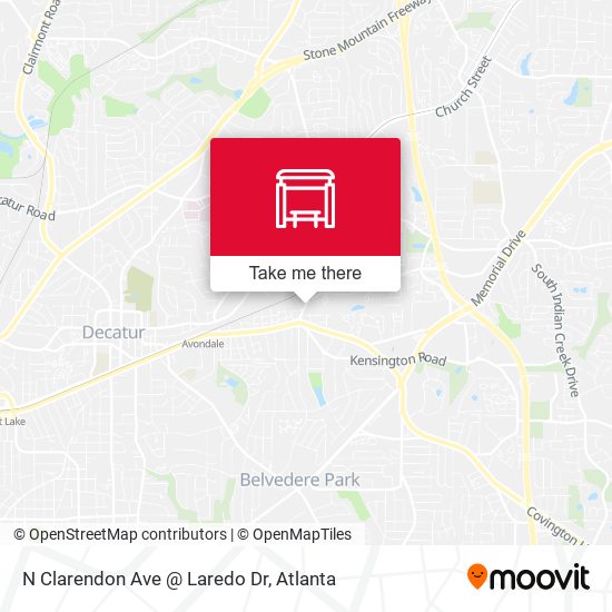 N Clarendon Ave @ Laredo Dr map