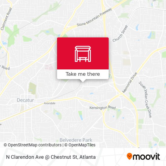 N Clarendon Ave @ Chestnut St map