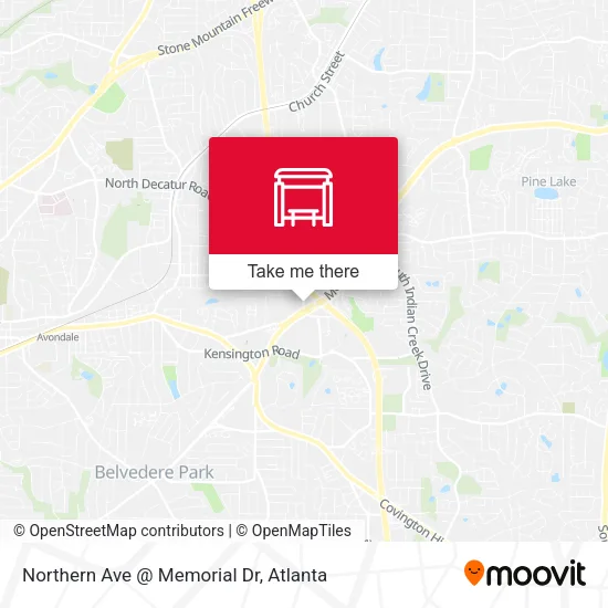 Northern Ave @ Memorial Dr map