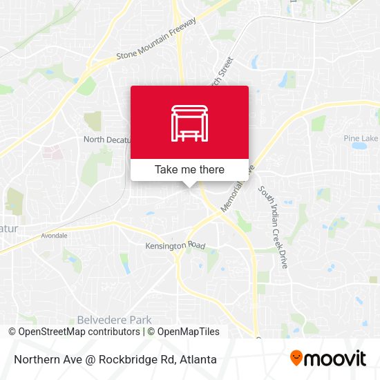 Northern Ave @ Rockbridge Rd map