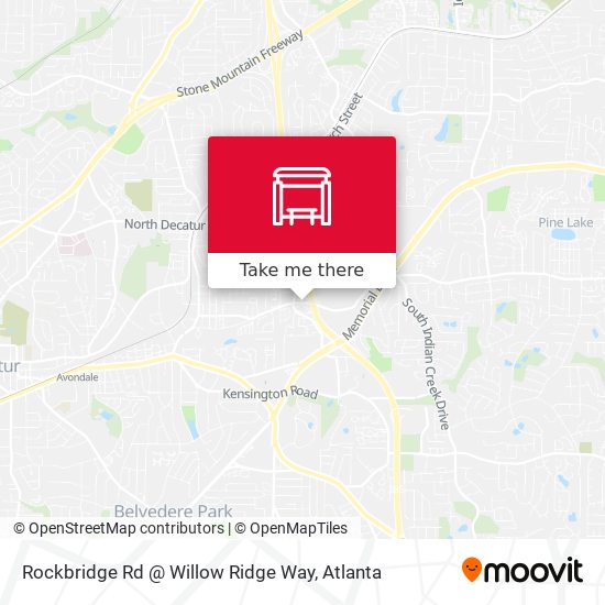 Rockbridge Rd @ Willow Ridge Way map