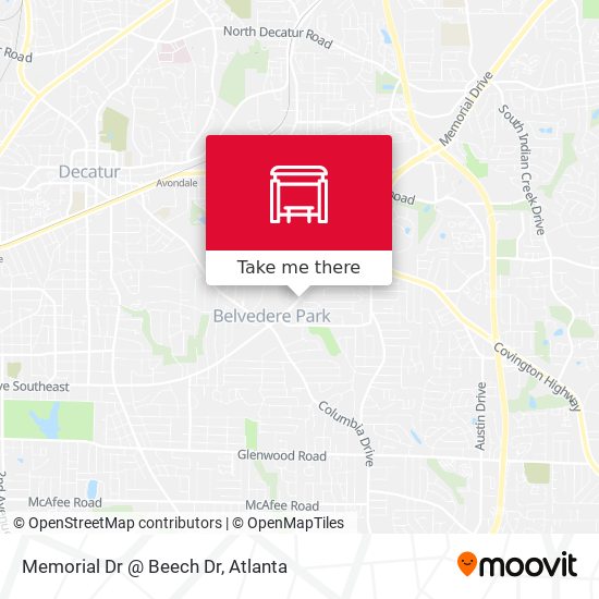 Mapa de Memorial Dr @ Beech Dr
