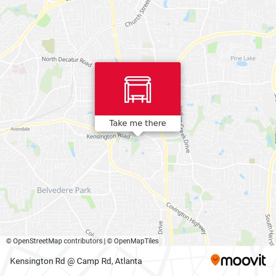 Kensington Rd @ Camp Rd map
