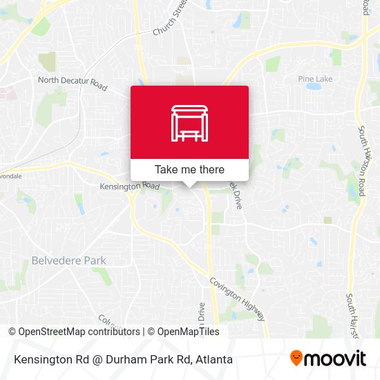 Kensington Rd @ Durham Park Rd map