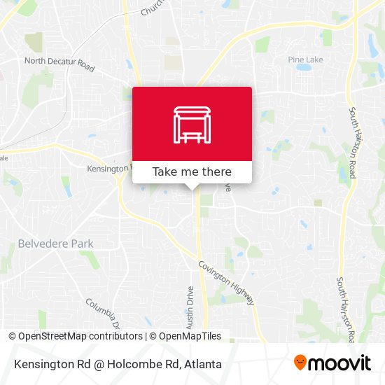 Kensington Rd @ Holcombe Rd map