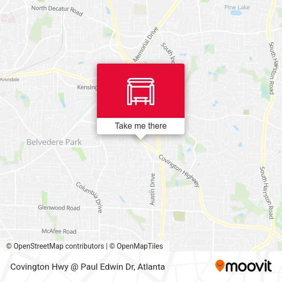 Covington Hwy @ Paul Edwin Dr map