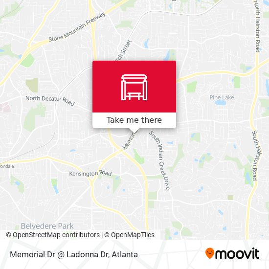 Memorial Dr @ Ladonna Dr map