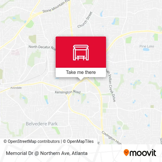Memorial Dr @ Northern Ave map