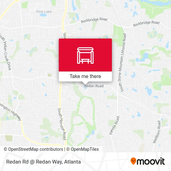 Redan Rd @ Redan Way map