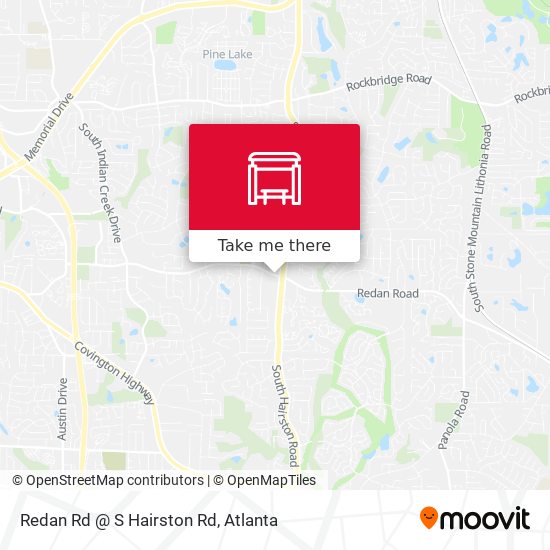 Redan Rd @ S Hairston Rd map