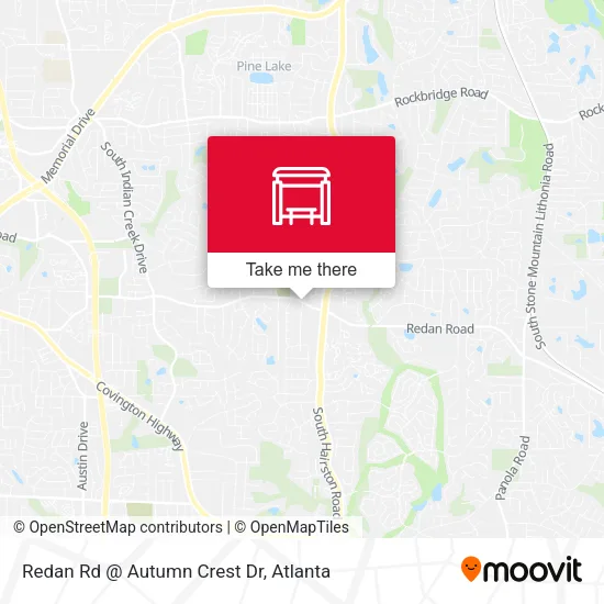 Redan Rd @ Autumn Crest Dr map