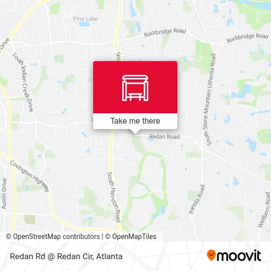 Redan Rd @ Redan Cir map
