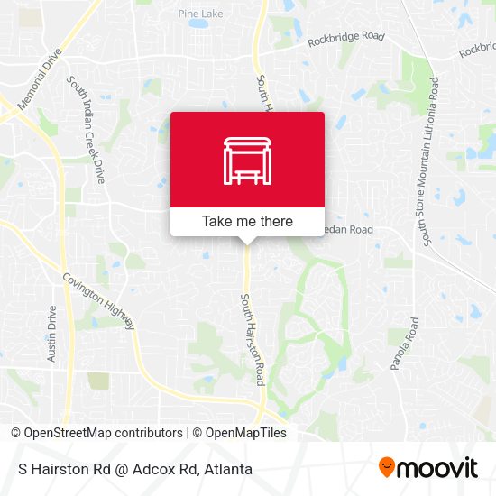S Hairston Rd @ Adcox Rd map
