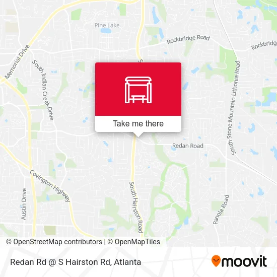 Redan Rd @ S Hairston Rd map