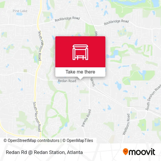 Redan Rd @ Redan Station map