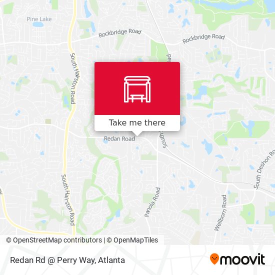 Redan Rd @ Perry Way map