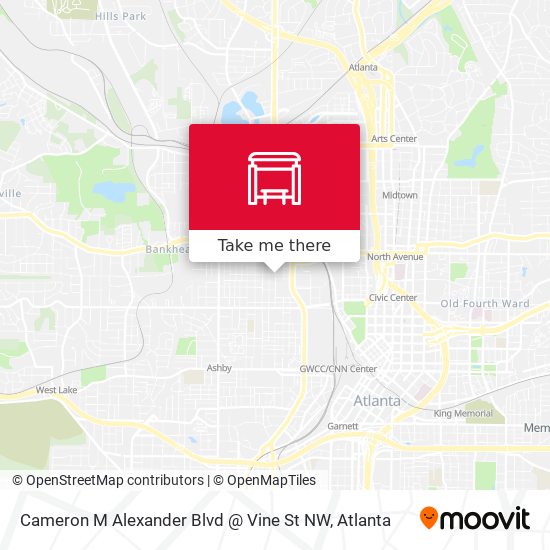 Cameron M Alexander Blvd @ Vine St NW map