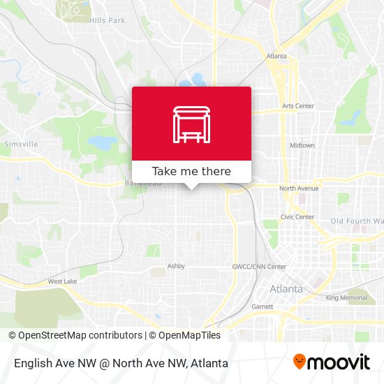 English Ave NW @ North Ave NW map