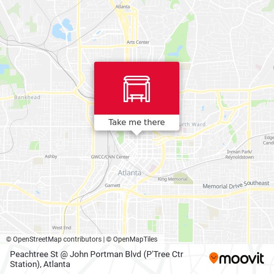 Mapa de Peachtree St @ John Portman Blvd (P'Tree Ctr Station)