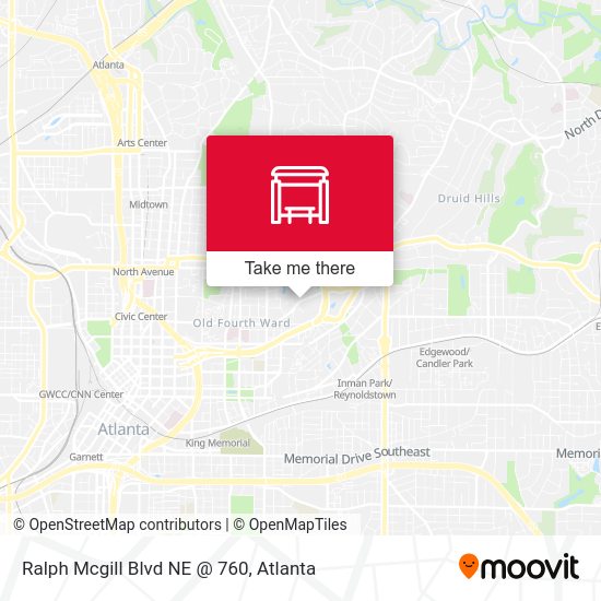 Ralph Mcgill Blvd NE @ 760 map