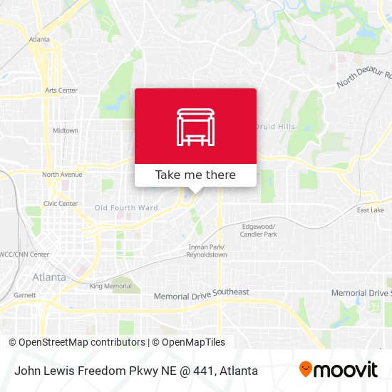 John Lewis Freedom Pkwy NE @ 441 map