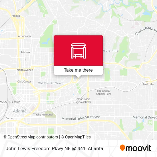 John Lewis Freedom Pkwy NE @ 441 map