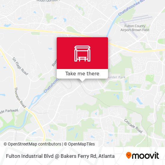 Mapa de Fulton Industrial Blvd @ Bakers Ferry Rd