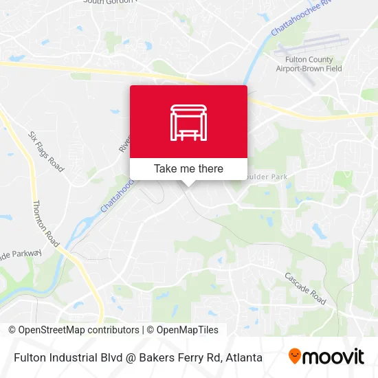 Mapa de Fulton Industrial Blvd @ Bakers Ferry Rd