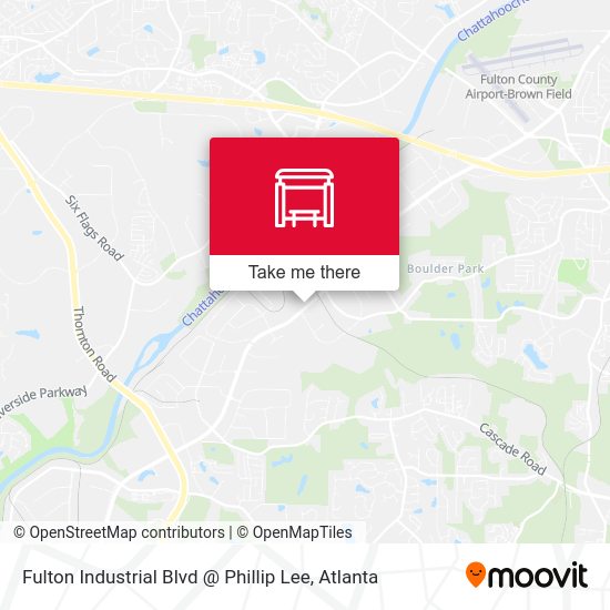 Mapa de Fulton Industrial Blvd @ Phillip Lee