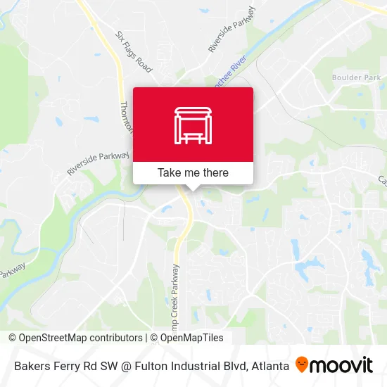 Bakers Ferry Rd SW @ Fulton Industrial Blvd map