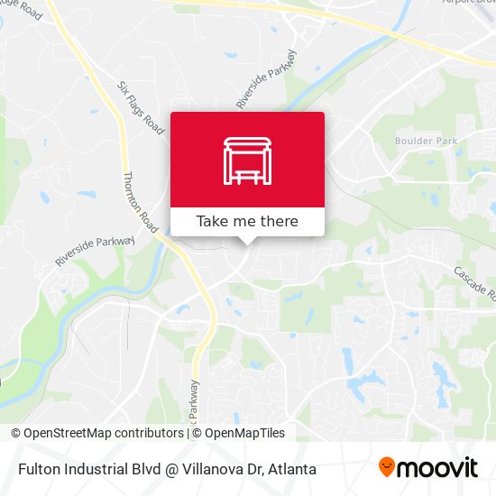Mapa de Fulton Industrial Blvd @ Villanova Dr