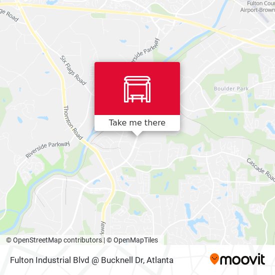 Fulton Industrial Blvd @ Bucknell Dr map