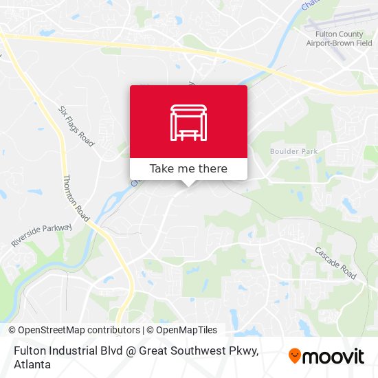 Mapa de Fulton Industrial Blvd @ Great Southwest Pkwy