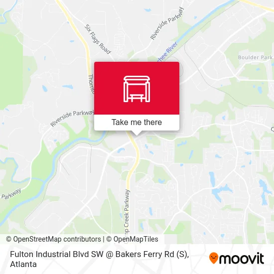 Fulton Industrial Blvd SW @ Bakers Ferry Rd map