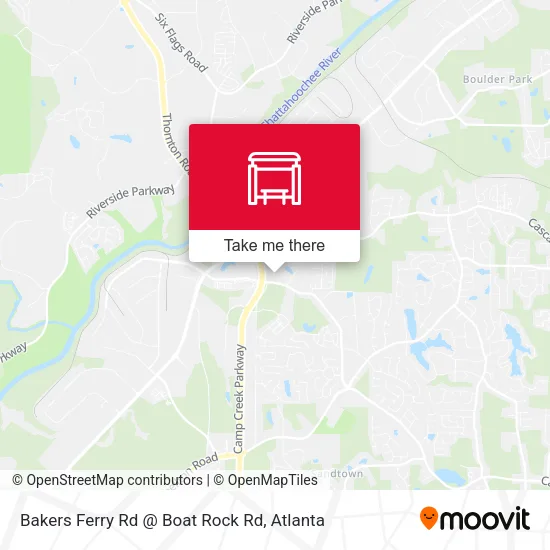 Bakers Ferry Rd @ Boat Rock Rd map