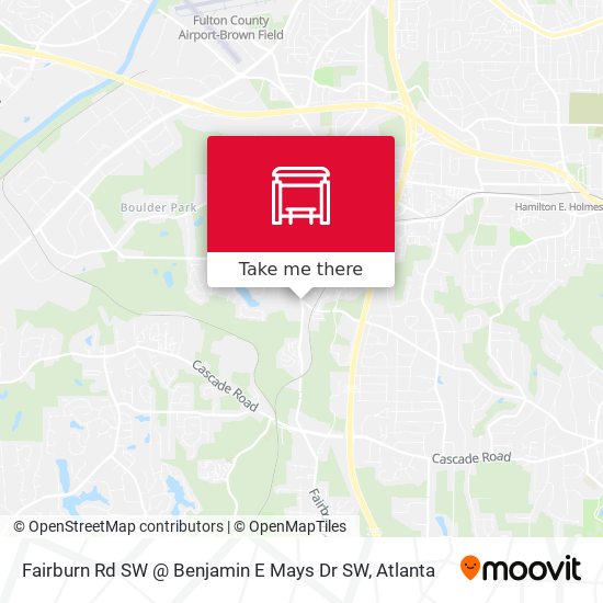 Fairburn Rd SW @ Benjamin E Mays Dr SW map
