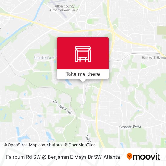 Fairburn Rd SW @ Benjamin E Mays Dr SW map