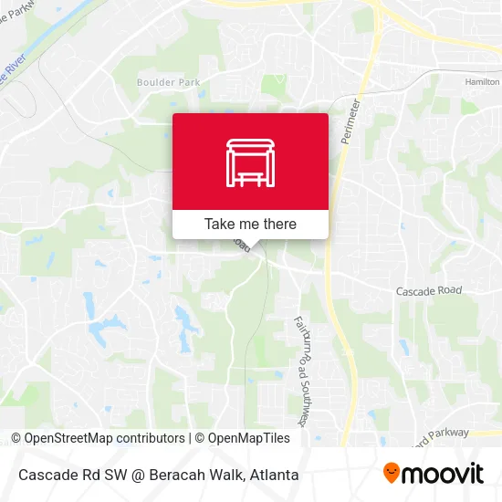 Mapa de Cascade Rd SW @ Beracah Walk