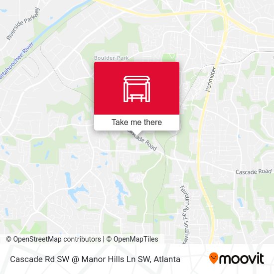 Mapa de Cascade Rd SW @ Manor Hills Ln SW