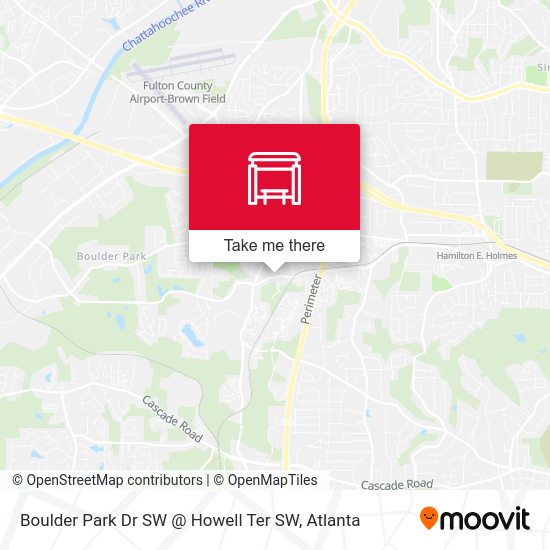 Boulder Park Dr SW @ Howell Ter SW map