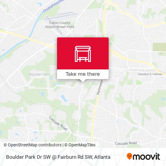 Mapa de Boulder Park Dr SW @ Fairburn Rd SW