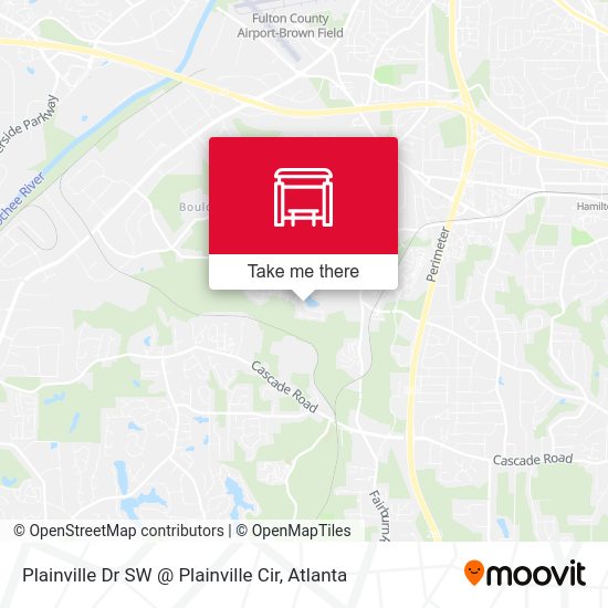 Mapa de Plainville Dr SW @ Plainville Cir