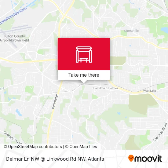 Mapa de Delmar Ln NW @ Linkwood Rd NW