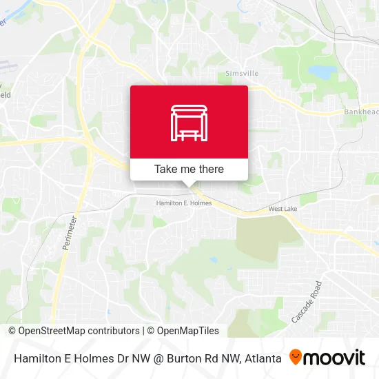Hamilton E Holmes Dr NW @ Burton Rd NW map