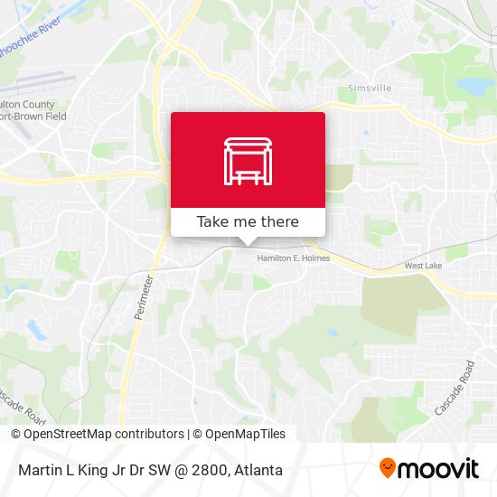 Martin L King Jr Dr SW @ 2800 map