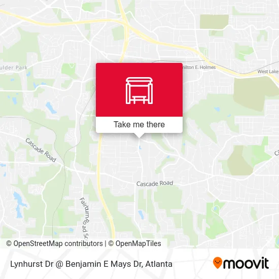 Lynhurst Dr @ Benjamin E Mays Dr map