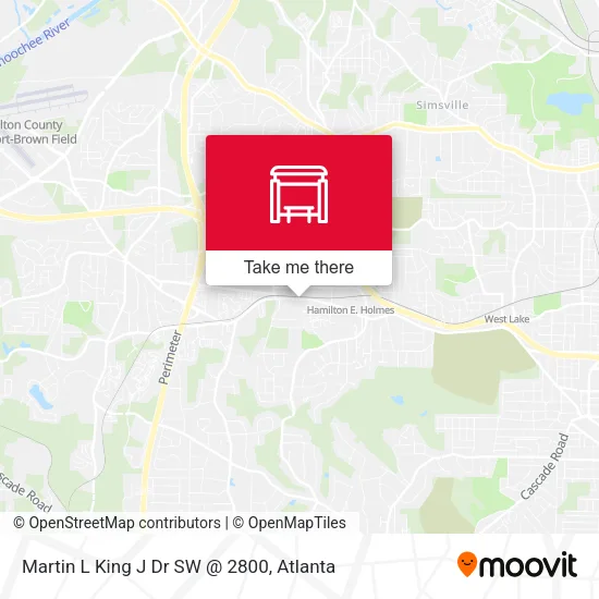 Mapa de Martin L King J Dr SW @ 2800